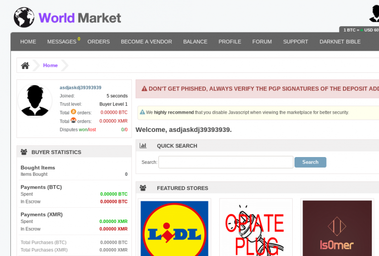 Darknet Market Vendors