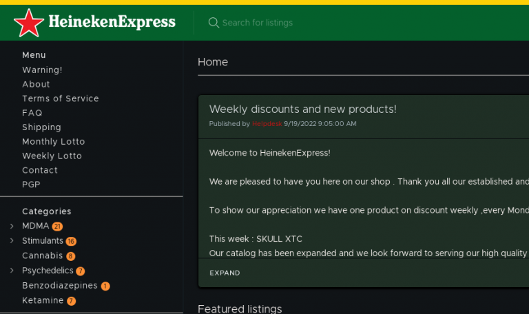 Discover the Secret World of Heineken Express on the Dark Web