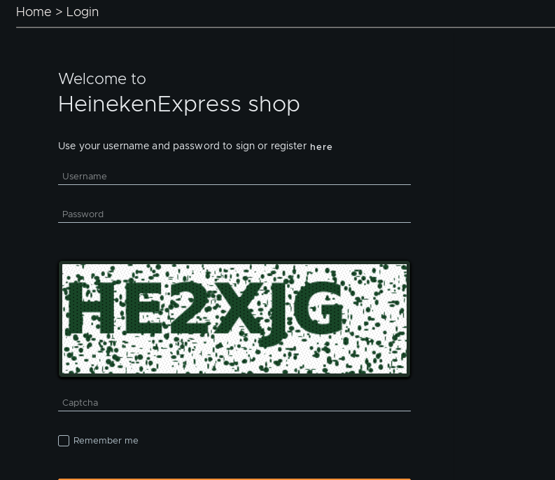 HeinekenExpress login