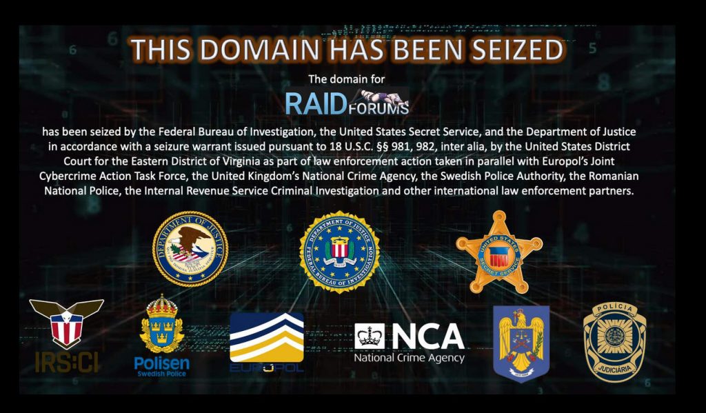 raid darknet forums seized