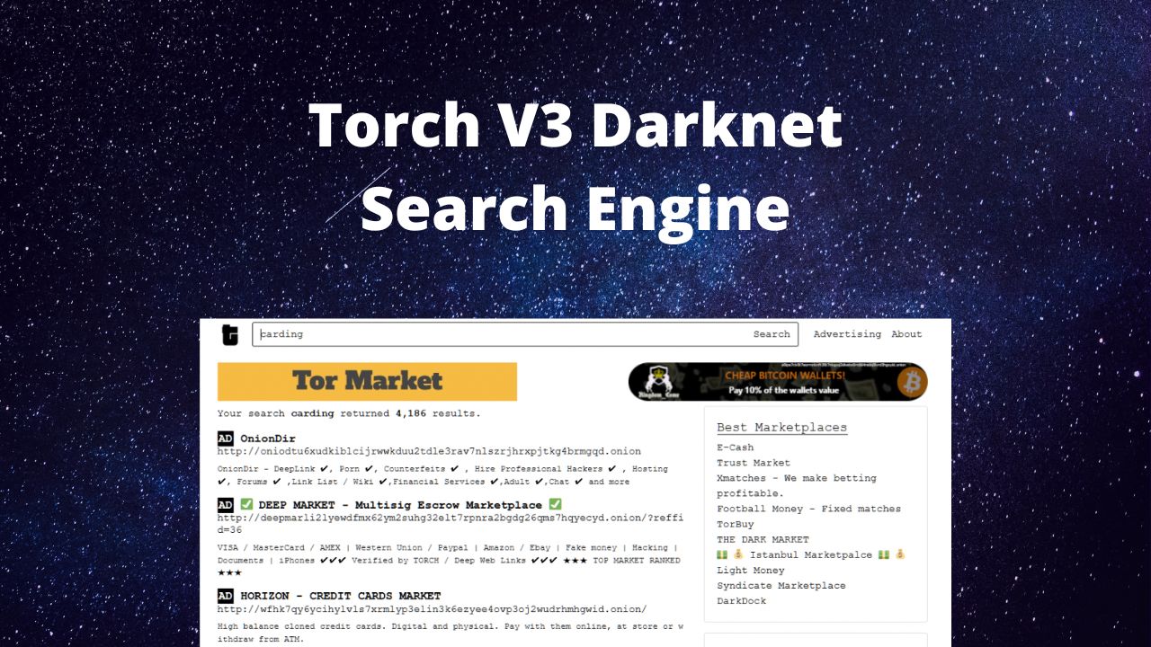 Torch V3 Darknet Search Engine