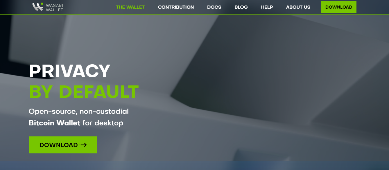 Wasabi Wallet - Homepage