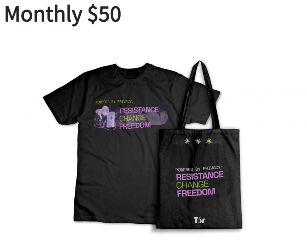 Tor Network Merch For Donations