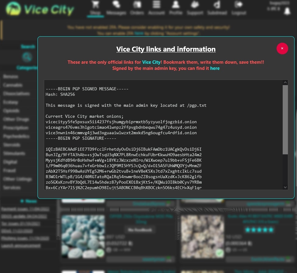 vice city market homepage