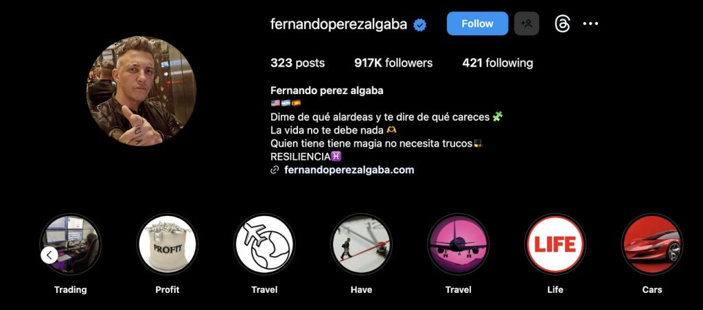 Late Fernando Algaba Instagram