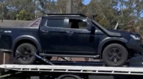 An Isuzu D Max ute was seized from a Cranbourne residence following a successful raid by law enforcement agents